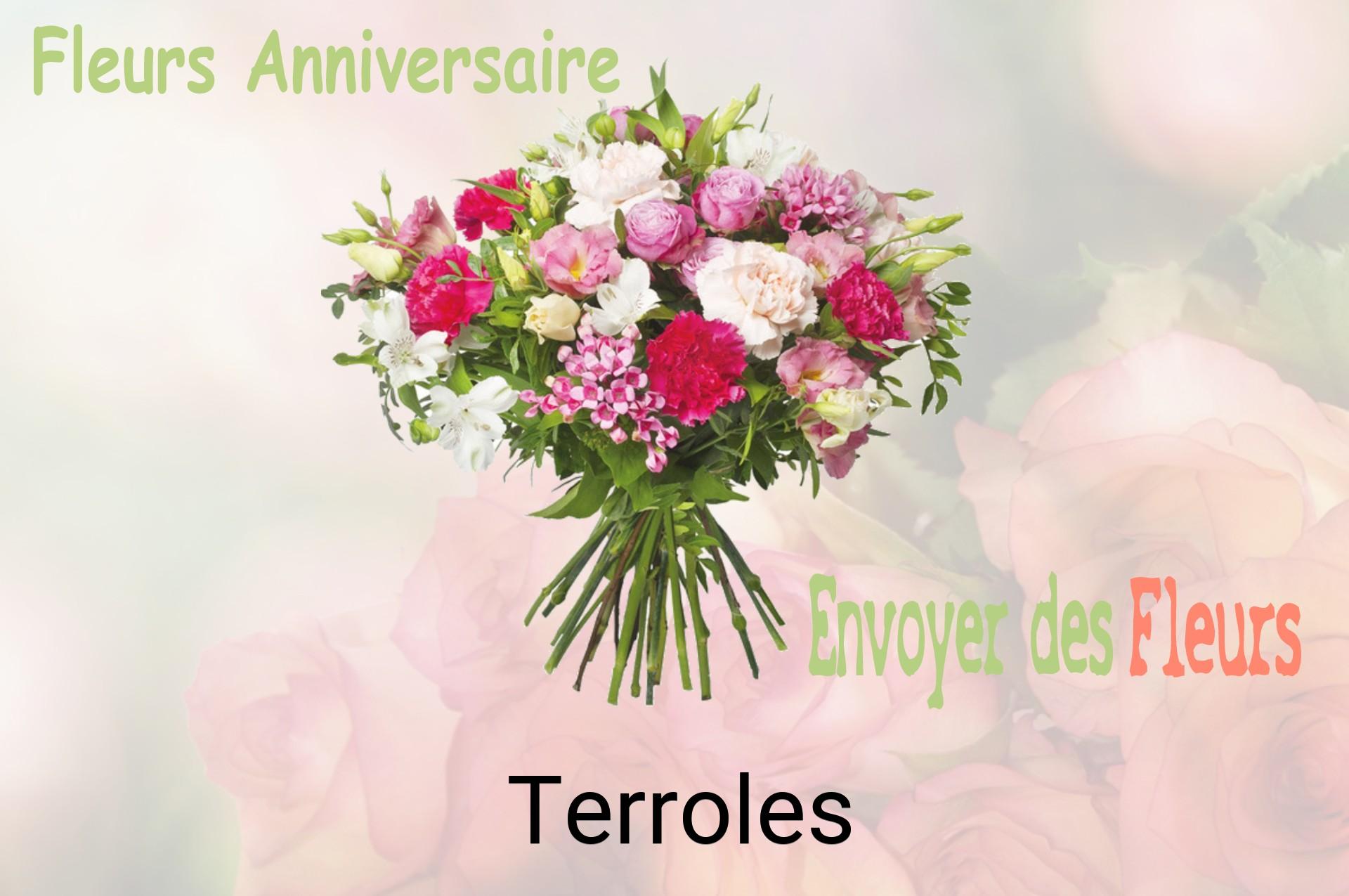 Bouquet de fleurs d’anniversaire livré à Terroles